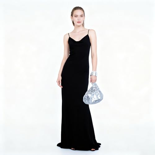 Image of Eternal Beauty Sequin Wristlet Bag, Reinforced Sparkly Evening Clutch for Wedding Guest, Cruise & Prom Mini Purse
