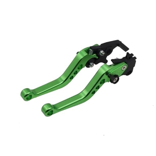 Pvxecag Green Folding Clutch Lever Motorcycle Brake Handle Motorbike Modification Cnc Clutch Drum Brake Lever Handle Adjustable Modification Universal