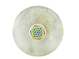Jet Selenite Orgone Tea Coaster Flower of Life Round 40 Page Booklet Jet International Crystal Therapy India