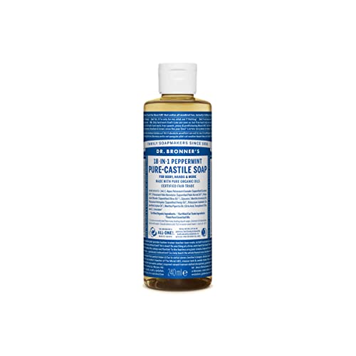 Dr. Bronner's Organic Peppermint Liquid Soap 240 ml