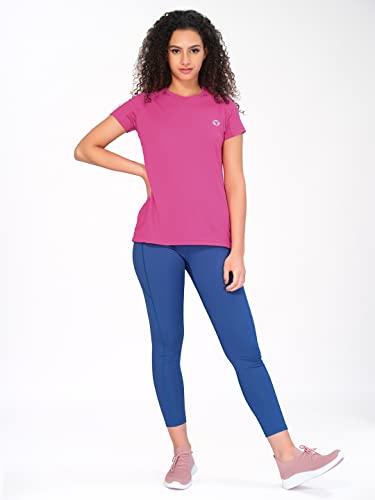 Image of TECHNOSPORT Women's 100% Polyester Regular Fit T-Shirt