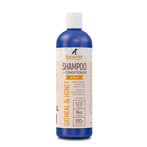 Innovet Pet Products All Natural Oatmeal & Honey Shampoo + Conditioner for Dogs