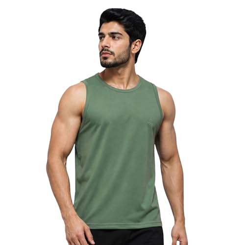 CHKOKKO Sleeveless T Shirts Gym Vest for Men Workout Solid Premiu...