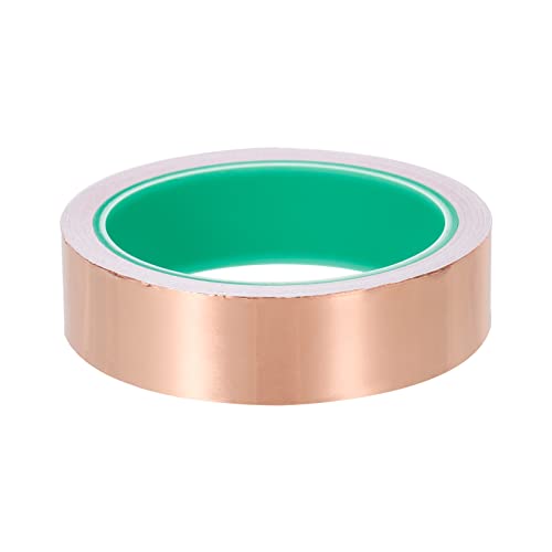 Image of PATIKIL Copper Foil Tape 1 Inch x 33 Feet 0.05mm Thick Double Sided Conductive Adhesive EMI Shielding for Electronics, Circuits, Grounding