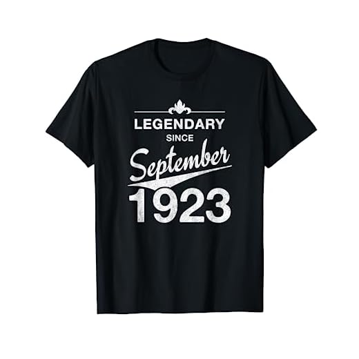 100 cumpleaños Nacido en Septiembre de 1923 Vintage 100 años Camiseta