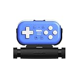 8Bitdo Micro Bluetooth Gamepad Pocket-Sized Mini Controller with Mobile Clip for Switch, Android, Supports Keyboard Mode (Blue)