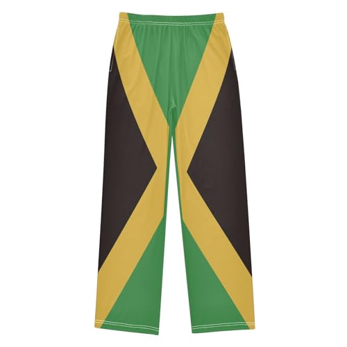 Boys' Pants Jamaica National Flag Long Bottoms Jogger Pants Elastic Waist Trousers with Pockets S-XL