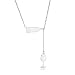 SKQIR Stainless Steel Love Wine Cheers Red Enamel Heart Pendant Necklace Women's Girl's Gold/Silver 18'' Jewelry-SilverSolid
