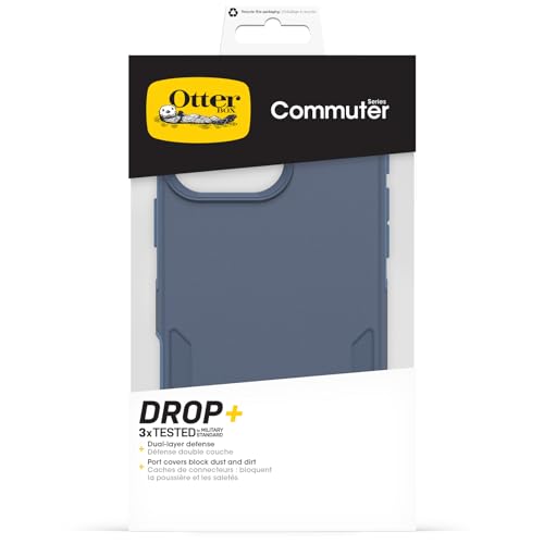 Coque iPhone 16 Pro Max Otterbox Commuter MagSafe anti-chute bleu