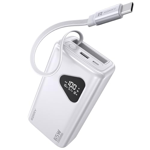 RORRY Laptop Power Bank, 25000mAh 65W Portable Charger...