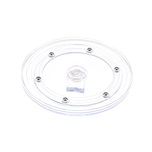 Kepfire Acrylique Lazy Susan Plateau Tournant 12,5 cm Organisateur Palier Tournant Affichage Base Cuisine Pimenter Étagère Cover