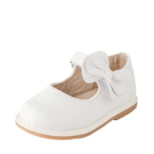 Baby Deer Girls Vegan Leather 1-Strap with Double Bow for Dress or Play
