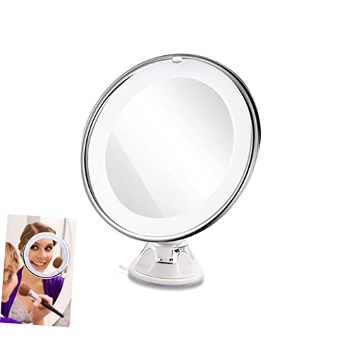 Miroir de maquillage X10 fini les reflets flous dans la salle de bain - 4