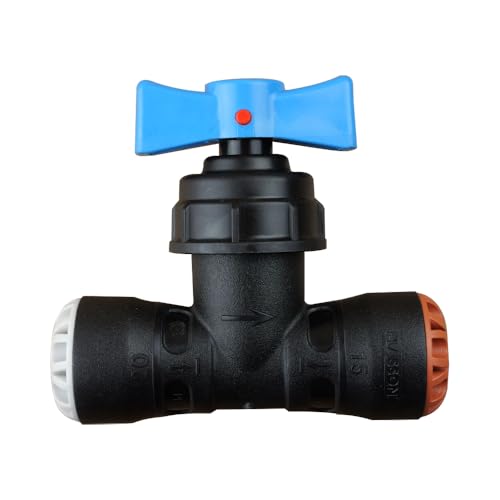 Plasson - Raccords PEHD encliquetables - Vanne encliquetable tube PE Ø20 - Cuivre Ø15 - Série 1 -