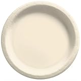 Vanilla Creme Round Paper Plates - 8.5