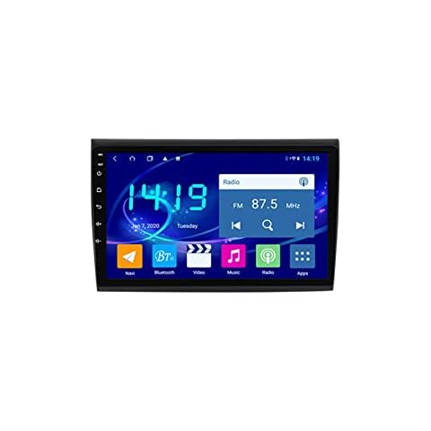 Double Din 9 Inch Android Car Stereo For Fiat Bravo 2007-2012 Bluetooth Car Radio Compatible Mobile Phone Mirror Link Steering Wheel Control FM/AM/RDS Backup Camera (Color : WIFI 2G 32G) Cover
