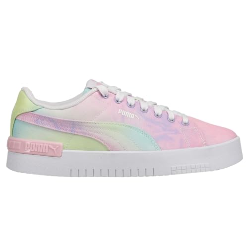 Puma Jada Sneaker, Pink Lady-Mist Green-Fresh Yellow, 4.5 US Unisex Big Kid
