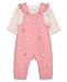 Little Me Clothes for Baby Girls' Puppies Overall and Shirt Set, Pink, 6 Months