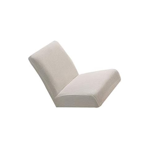 Easnea White Low Back Chair Cover Cover