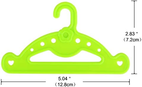 ZITA ELEMENT 10 Pcs Clothes Hangers for 18 inch Doll Fashion Handmade Doll Accessories Fits 16-18 Inch Doll Outfits