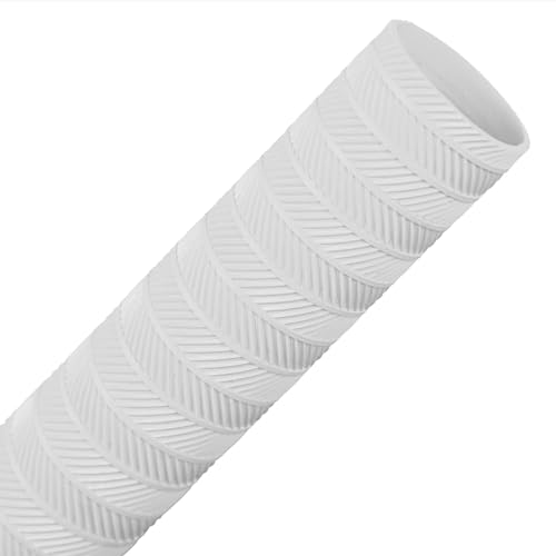 Image of DSC Band Matrix Cricket Bat Grip | Color: White | Pack of 1 | Material: Rubber | Better Shock Absorption | Enhanced Control | Simple Installation | Usage for All Players | Comfortable Fit