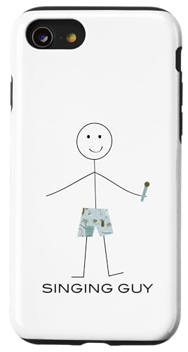 Funny Men Singing Guy, Boy Singer �X�}�z�P�[�X iPhone SE (2020) / 7 / 8 �p