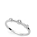 Produktbild JEWELS BY LEONARDO Ring Ciao Marida  Finger-Ring aus silberfarbenem Edelstahl  Gr. 16 (50)  zarte Ringschiene mit drei eingesetzen Glassteinen  Schmuck Geschenk Damen  018898