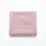 various Manta de Bebe Personalizado con su Nombre Bordado, Manta de copito (Rosa)