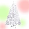PREXTEX White Christmas Tree Full Bodied 4 ft Christmas Tree Artificial 320 Tip Hinged Canadian Fir Small Christmas Tree with Sturdy Metal Stand for Small Spaces Easy to Assemble and Store