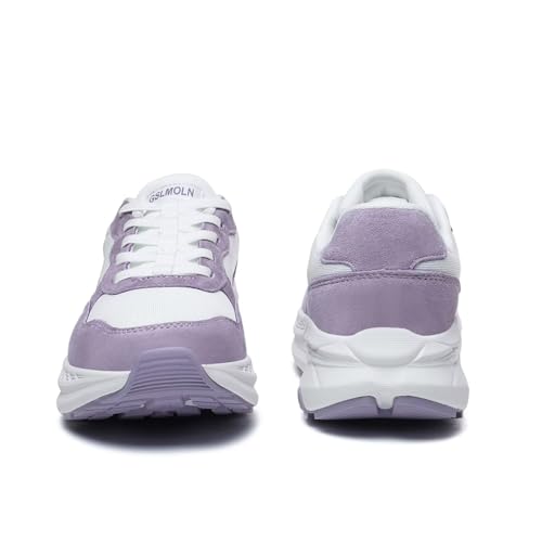Image of GSLMOLN Women's Casual Walking Shoes Breathable Non Slip Tennis Cushion Fashion Gym Sneakers