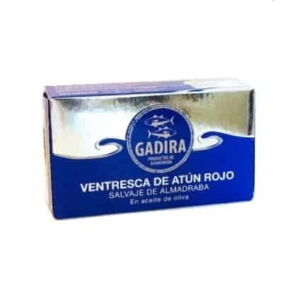 Ventresca de atún rojo de almadraba en aceite de oliva 120g. Gadira