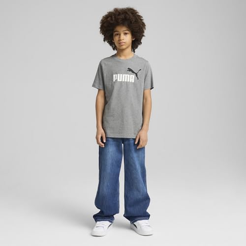 Image of Puma Boy Cotton Solid Regular Fit Tees