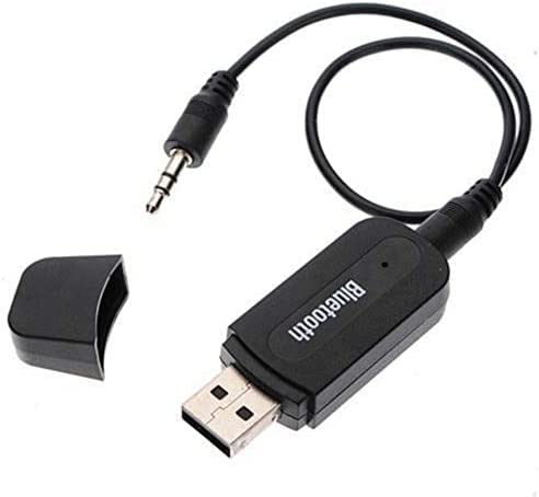 Wireless USB Bluetooth Music Audio Receiver Adapter Dongle Compatible for IPad, iPod Touch, iPhone, Cell Phone & Car (Black, 3.5mm)