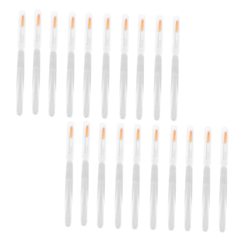 WRITWAA Tiny Lip Brush Set Lid 20pcs Crystal Lip Film Rods Makeup Kit Ideal Present