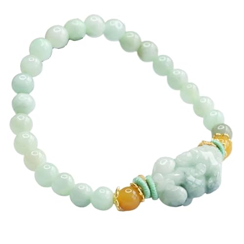 Bracelet Feng Shui dragon en jade verte pour le bien-être