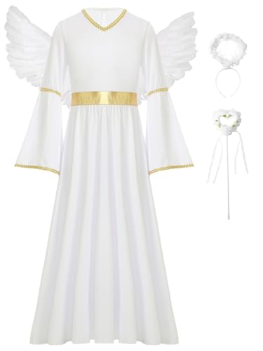 Disfraz de Ángel para Niñas 4 Piezas miniatura 3