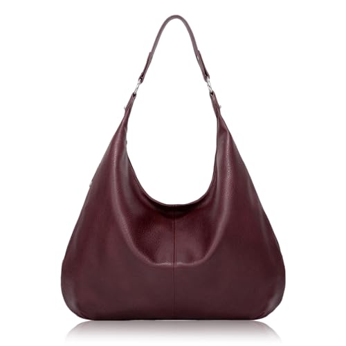 Aucuu Women's Tote Bag, Handtasche Damen, PU Leder Große Schultertasche, Taschen Vintage Hobo Bag, Damen Shopper, Shoulder Bag für Schule Arbeit Büro Reisen Ausflug Einkauf