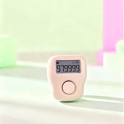 Image of Rechargeable Silent Finger Counter 6 Channels Digital Tasbih Tally Clicker with LED for Prayer Knitting Sports Gift