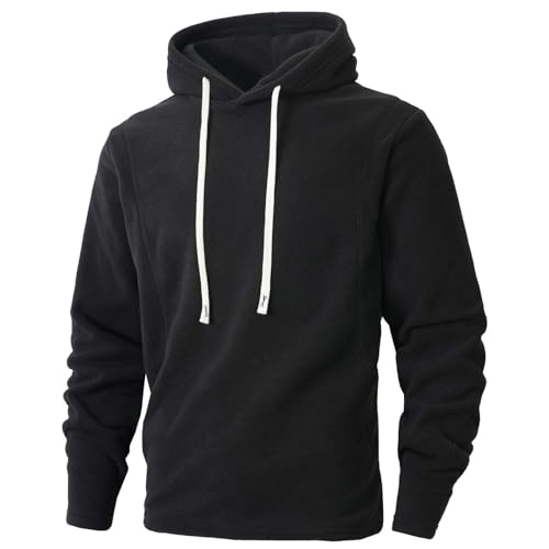 Fluffy Fleece Pullover Mens Fuzzy Sherpa Sweatshirt Loose Long Sleeve Pullover With Hood Unisex Fall Winter Warm Tops2