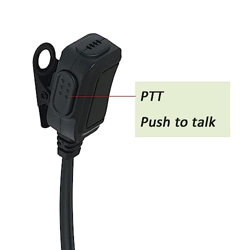 Auriculares de tubo acústico de 2 pines compatibles con Motorola CP200d en pack de 10 unidades 5