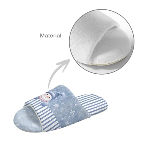 Women's Fuzzy Slippers Fluffy Winter House Shoes Cute Open-toe Slipper Soft Flannel House Slippers for Women Indoor4