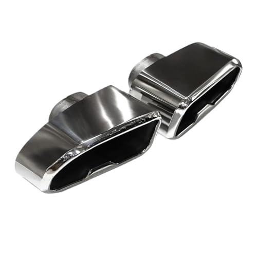 Embouts d'échappement voiture carrés inox argent pour X3 G01 X4 G02 2018-2021 20i 30i