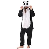 WAFUNNE Animal Onesies Pajamas Adult Costumes One Piece for Men Women Unisex Teens Panda M