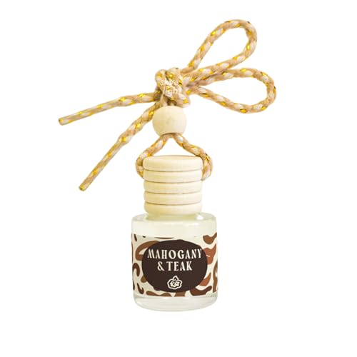 SkyeLight Scented Car Air Freshener, Premium Hanging Scented Car Diffuser, Long-lasting car freshener for auto and home, Automotive Aromatherapy Diffuser (Mahogany and Teak)
