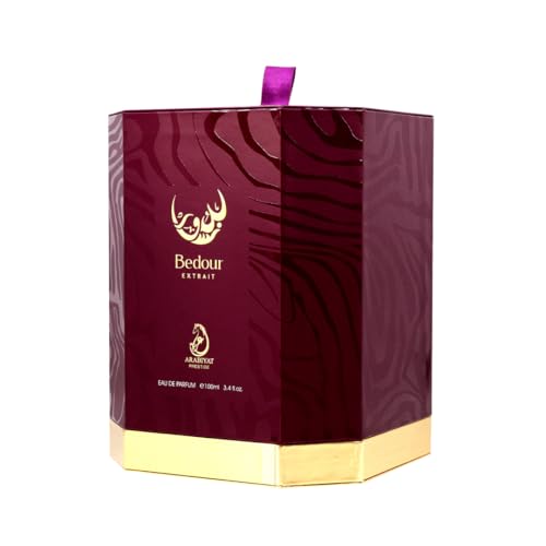 Image of Arabiyat Prestige Bedour EDP Perfume 100ml - for Women | Fruity Floral Fragrance with Red Fruits, Orange Blossom, Rose, Vanilla & Musk