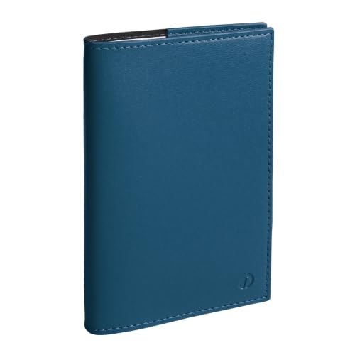 Quo Vadis 195085Q Agenda PLAIN Idioma Italiano, Año 2025, Color Azul, Formato 10 X 15 Cm, Mensual, 12 Meses, Enero-diciembre, Papel Blanco Con Libreta De Direcciones, Cubierta Extraíble De Piel Marlow