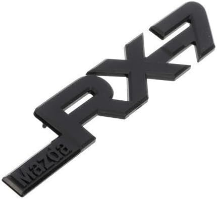 Genuine OEM 1986-1992 For Mazda RX-7 "Mazda RX-7" Black Rear Ornament FB02-51-720 FB0251720
