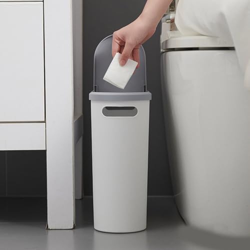 Caneca de basura con tapa press top para espacios estrechos miniatura 3