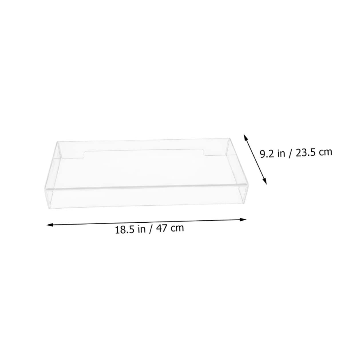 Protège-Clavier Transparent en Acrylique pour Clavier de Bureau