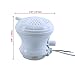 TryE 110V Electric Shower Head Water Heater, Instant Hot Water Heater Shower Head Tankless Bath Pool Cabin Water Shower Head Heater with Plastic Tube White